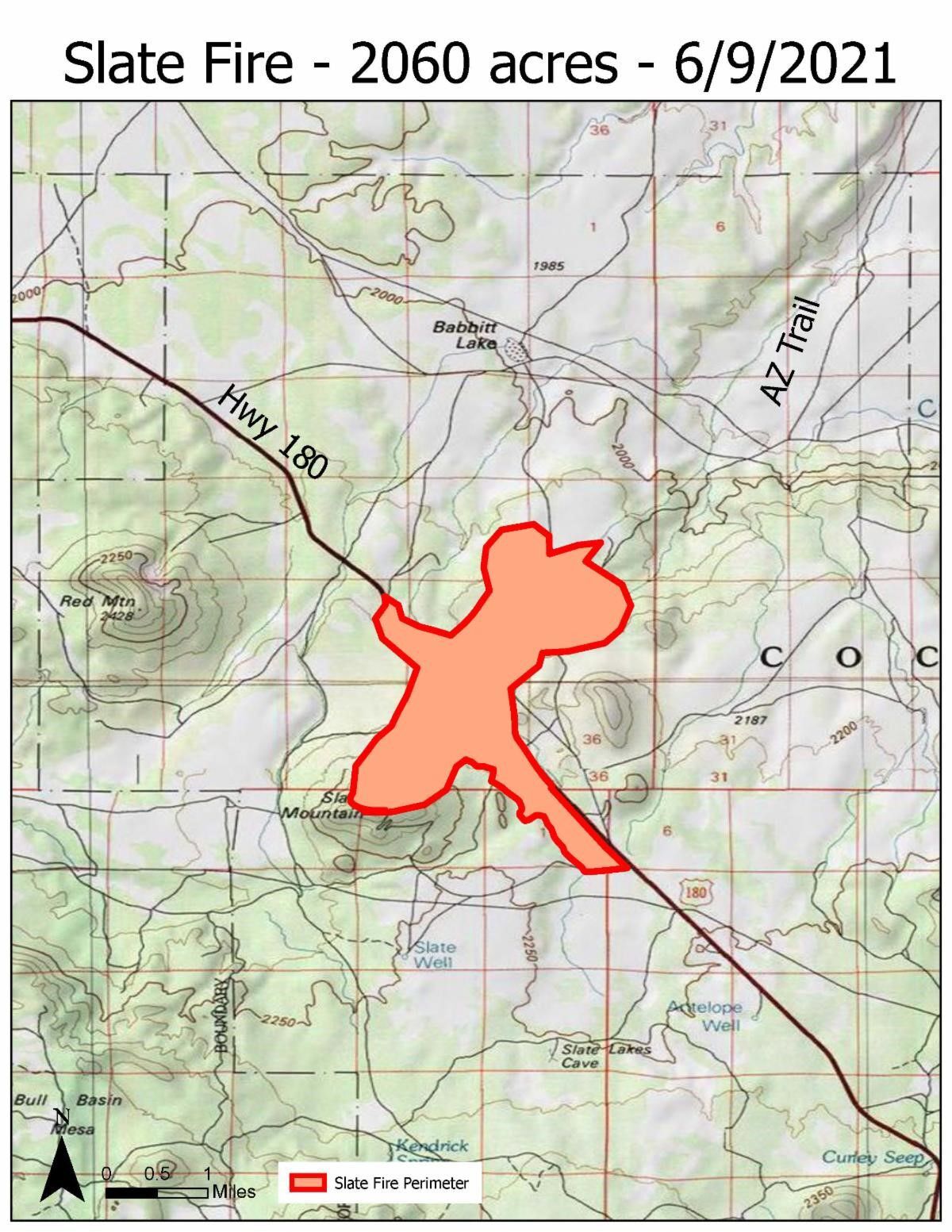 Slate Fire Day 3 -- June 9, 2021